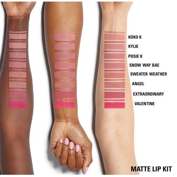 Kylie Velvet Liquid Lipstick & Lip Liner Set 👄 in the shade "𝙱𝙰𝚁𝙴" - Picture 6 of 6